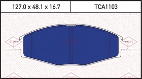 Фото 1/2 TCA1103, TCA1103_колодки дисковые перед.!\ DAEWOO Lanos/Matiz 98