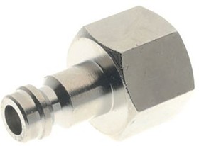 Фото 1/3 Brass Male Coupler Nipple, G 1/4 Female 1/4in Threaded