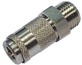 Фото 1/3 Brass Female Quick Air Coupling, G 1/8 Male Threaded