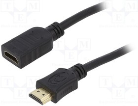 CC-HDMI4X-10, Кабель; HDMI 2.0; гнездо HDMI,вилка HDMI; 3м; черный; 30AWG
