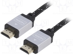 CCB-HDMIL-5M, Кабель; HDMI 1.4; вилка HDMI,с обеих сторон; 5м; черный; 30AWG