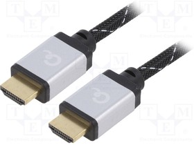 CCB-HDMIL-2M, Кабель; HDMI 2.0; вилка HDMI,с обеих сторон; 2м; черный; 30AWG