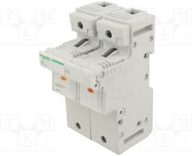 A9GSB292, Fuse base; for DIN rail mounting; Poles: 2