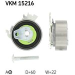 VKM 15216, Ролик ремня ГРМ OPEL ASTRA,VECTRA,TIGRA,CORSA 1.4,1.6,1.8L 16V