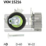 VKM 15216, Ролик ремня ГРМ OPEL ASTRA,VECTRA,TIGRA,CORSA 1.4,1.6,1.8L 16V