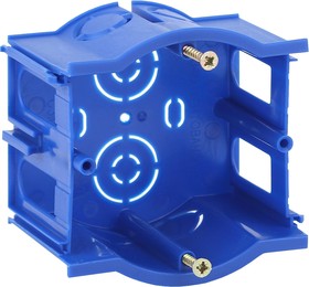 Фото 1/4 Коробка установочная ЭРА UP-68-45-M промежуточная синяя UniPost 68х45мм для твердых стен IP30 Б0039062
