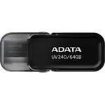 AUV240-64G-RBK, USB-накопитель, ADATA 64GB UV240 USB 2.0 Flash Drive (Black)