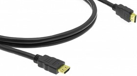 Фото 1/2 C-HM/HM/ETH-3, Kramer Electronics HDMI (m) - HDMI (m) 0.9м, High-Speed HDMI Cable with Ethernet 0.9m