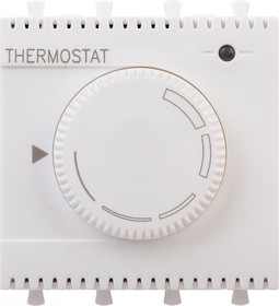 Фото 1/10 DKC Термостат модульный для теплых полов, "Avanti", "Белое облако", 2 модуля