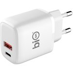 Bion Сетевое Зарядное Устройство, USB-A + USB-C, PowerDelivery, 18 Вт ...