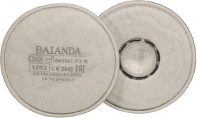 Фото 1/6 Фильтр для защиты от твердых и жидких частиц BAIANDA 1203 P3R, 2 шт/уп