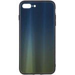 Чехол "LP" для iPhone 7 Plus/8 Plus "Rainbow Glass Case" (зеленый градиент/коробка)