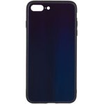Чехол "LP" для iPhone 7 Plus/8 Plus "Rainbow Glass Case" (синий градиент/коробка)