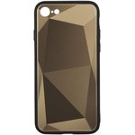 Чехол "LP" для iPhone SE 2/8/7 "Diamond Glass Case" (золотой бриллиант/коробка)