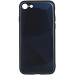 Чехол "LP" для iPhone SE 2/8/7 "Diamond Glass Case" (синий бриллиант/коробка)