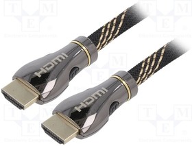 CCBP-HDMI8K-3M, Кабель; HDMI 2.1; вилка HDMI,с обеих сторон; 3м; черный; 28AWG