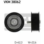 VKM 38062, Паразитный / ведущий ролик, поликлиновой ремень