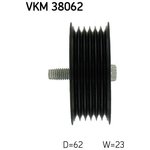 VKM 38062, Паразитный / ведущий ролик, поликлиновой ремень