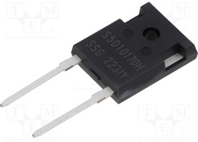 S5D10170H, Diode: Schottky rectifying; SiC; THT; 1.7kV; 10A; 333.4W; TO247AC