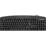 45450, Defender Проводная клавиатура Atlas HB-450 RU,черный,мультимедиа 124 кн ...