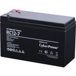 RC 12-7, Батарея аккумуляторная для ИБП CyberPower Standart series RС 12-7, Аккумуляторная батарея SS CyberPower RC 12-7 / 12 В 7 Ач