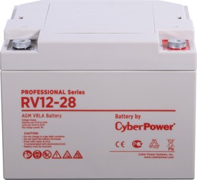 Фото 1/4 Батарея аккумуляторная для ИБП CyberPower Professional series RV 12-28, Аккумуляторная батарея PS CyberPower RV 12-28 / 12 В 28 Ач