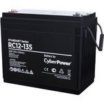 Аккумуляторная батарея CyberPower RC 12-135 12В/135Ач, клемма Болт М8 ...