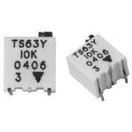 TS63Y101KR10, Trimmer Resistors - SMD 100 10% 1/4"SQU SMT MULTITURN
