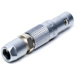 FGG.00.304.CLAD22Z, Circular Push Pull Connectors STRAIGHT PLUG MALE W. CABLE COLLET