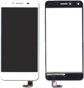Сенсорное стекло (тачскрин) для Huawei Honor Y5 II 3G белое
