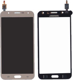 Сенсорное стекло (тачскрин) для Samsung Galaxy J7 SM-J700H золотистое