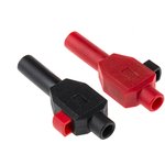 22.3007-22 22.3007-21, Black, Red Male Banana Plug, 4 mm Connector ...