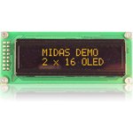 MCOB21605B1V-EYP, Yellow OLED Display COB Parallel Interface
