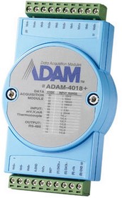 Фото 1/4 Модуль интерфейсный Advantech ADAM-4018+-F 8Thermocouple Modbus RS-485 Remote I/O