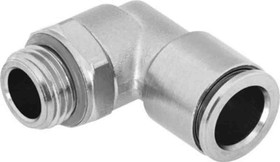 NPQH-L-M7-Q6-P10, Elbow Threaded Adaptor, M7 Male to Push In 6 mm, Threaded-to-Tube Connection Style, 578279