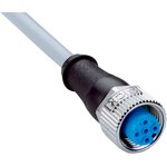 YF2A14-020VB3XLEAX, Straight Female 4 way M12 to 4 way Unterminated Sensor ...