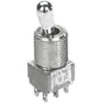 2-1825139-5, Double Pole Double Throw (DPDT) Toggle Switch, (On)-Off-On, PCB