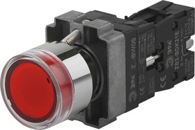 Кнопка управления ЭРА BBT50-BW-K04E LAY5-BW3461 с подсветкой красный 1з Б0045661
