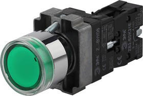 Кнопка управления ЭРА BBT50-BW-K06E LAY5-BW3361 с подсветкой зеленый 1з Б0045663