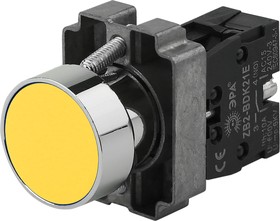 Кнопка управления ЭРА BBT60-BA-K05E LAY5-BA51 без подсветки желтая 1з Б0045668