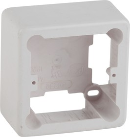 Коробка установочная ЭРА KUK1-85-85-42 для кабель-канала белая 1-местная КУK 85х85х42мм IP20 Б0047294