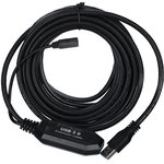 CU827-5M, VCOM USB 2.0 Type-AM - USB 2.0 Type-AF 5м, Кабель-адаптер