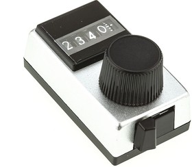 Фото 1/4 15B31B10, 17.7mm Silver Potentiometer Knob for 6.35mm Shaft Splined, 15B31B10