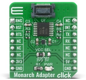 Фото 1/2 MIKROE-4057, Monarch Adapter Click 541670208 Adapter Board for IoT Applications MIKROE-4057