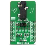MIKROE-4061, ECG 6 Click Biometric Sensor mikroBus Click Board for MAX86150