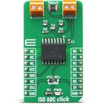 MIKROE-4088, MIKROE-4088 ISO ADC Click Sensor Add-On Board Signal Conversion ...