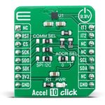 MIKROE-4112, Accel 10 Click Accelerometer Sensor Accelerometer for LIS2DW12TR
