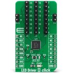 MIKROE-4268, LED Driver Click LED Driver Sensor Add-On Board for PCA9957HNMP for ...
