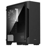 Корпус ATX Zalman S3, Midi-Tower, без БП, черный [s3 black]