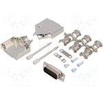 6355-0005-02, DA-15 Plug D-Sub Connector Kit, Steel